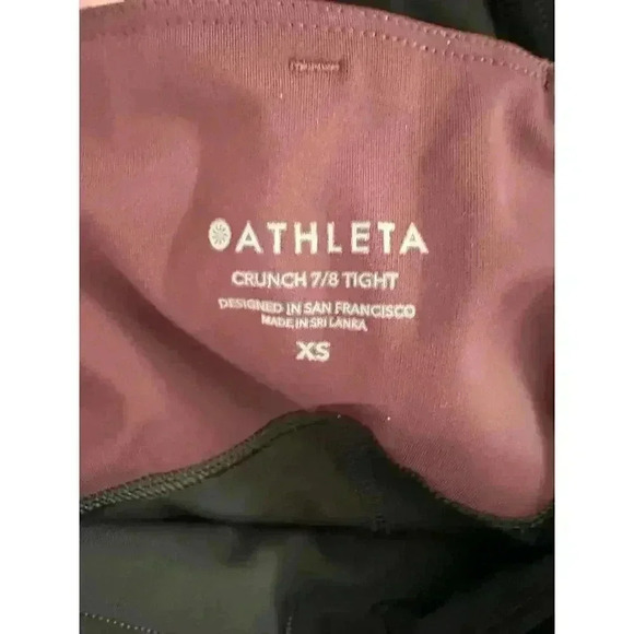ATHLETA CRUNCH COLORBLOCK 7/8 TIGHT IN SUPERSONIC WOMEN’S XS - Picture 9 of 9